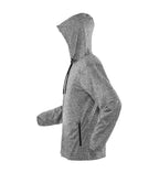 Spiro Ladies Hooded T-Shirt Jacket - Marl Grey