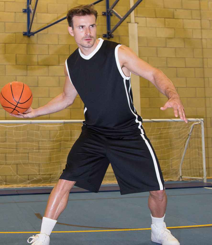 Spiro Basketball Top - Black/White