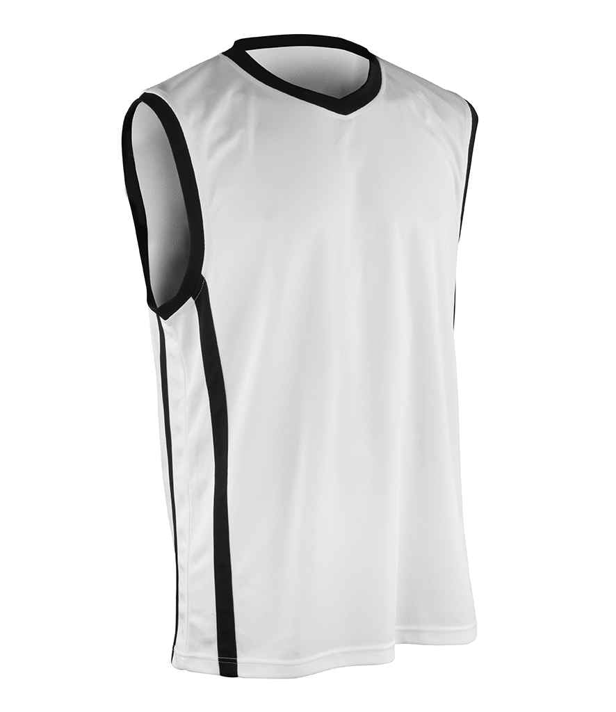 Spiro Basketball Top - White/Black