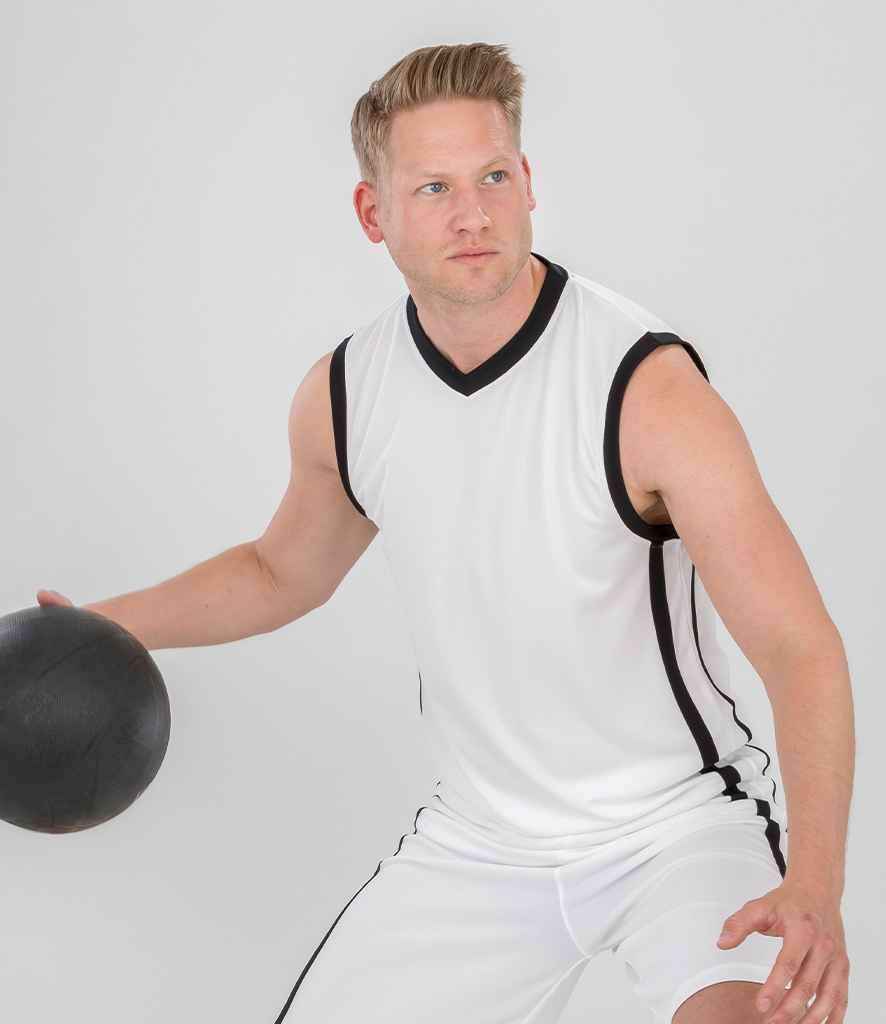 Spiro Basketball Top - White/Black