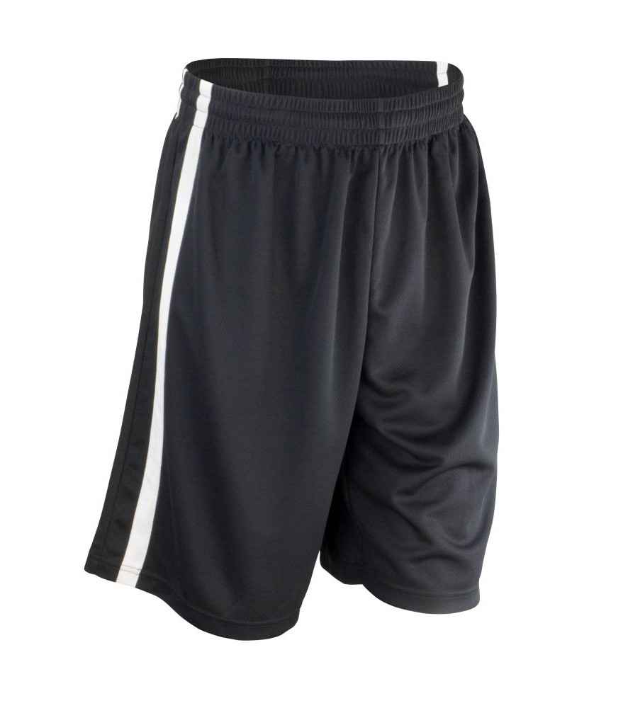 Spiro Basketball Shorts - Black/White