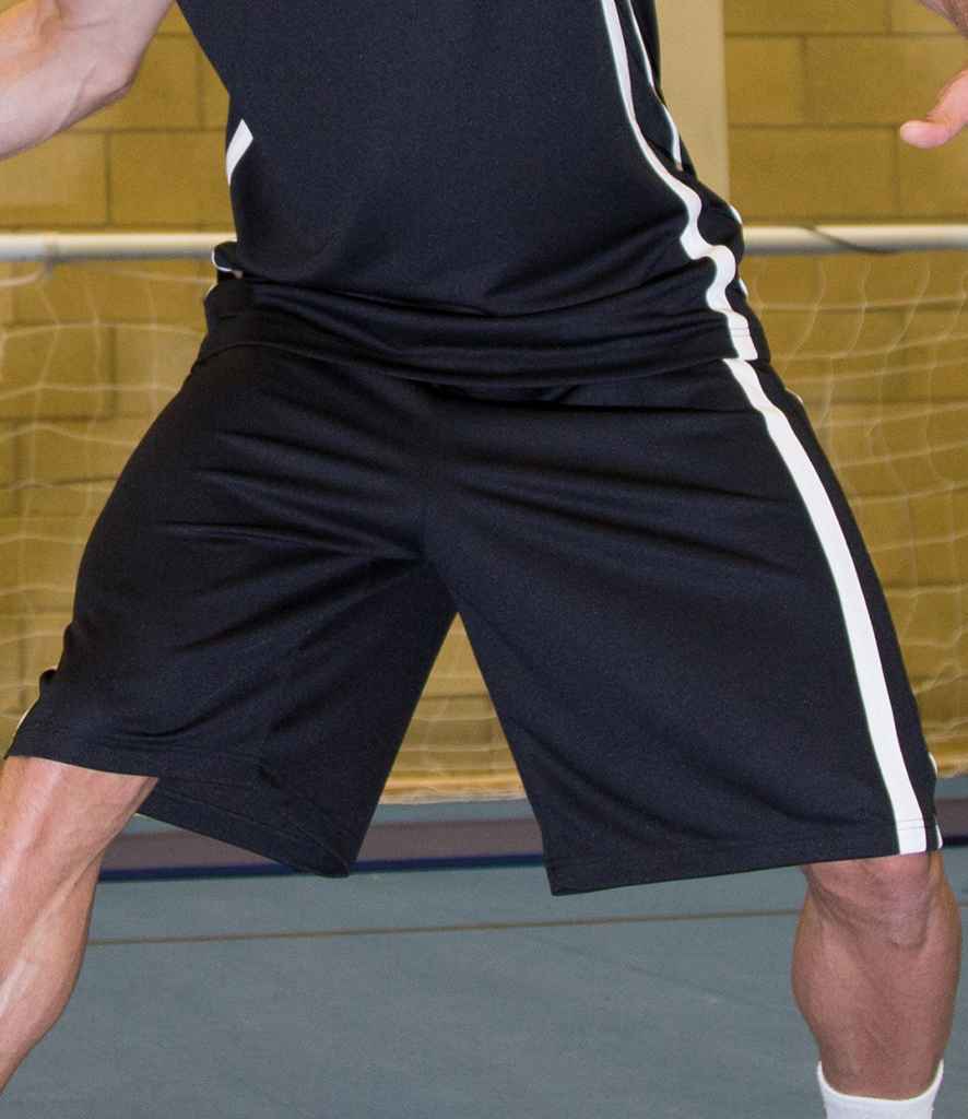 Spiro Basketball Shorts - Black/White