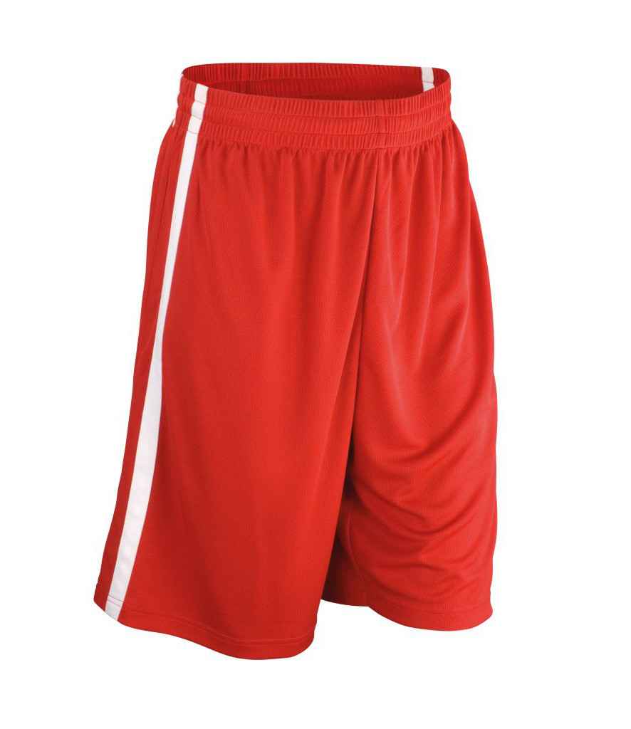 Spiro Basketball Shorts - Red/White