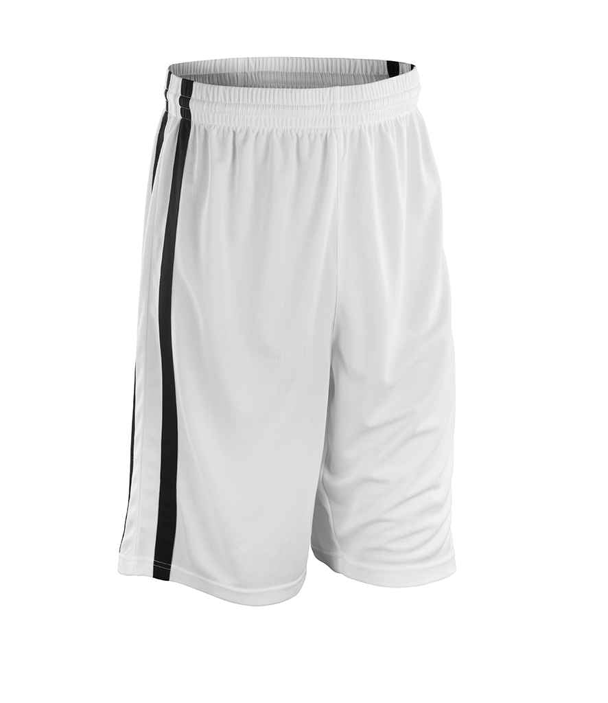 Spiro Basketball Shorts - White/Black