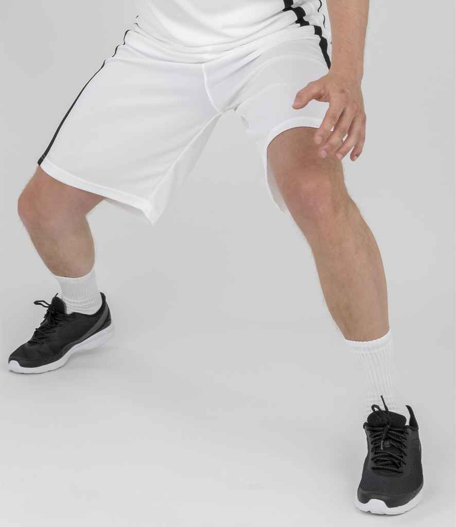 Spiro Basketball Shorts - White/Black