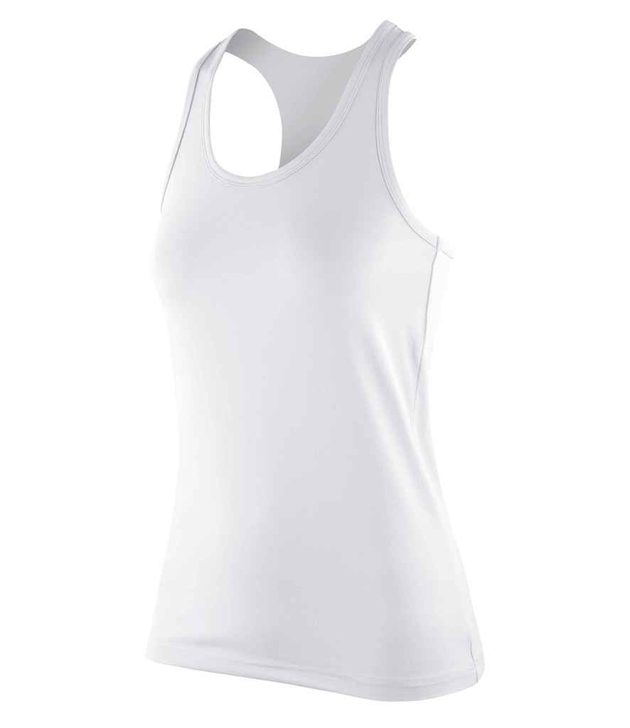 Spiro Impact Ladies Softex® Fitness Top - White