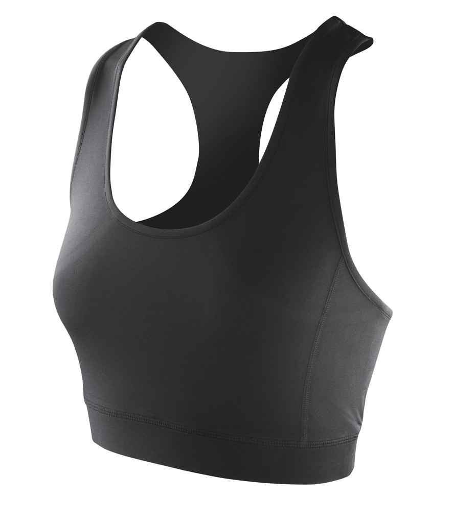 Spiro Impact Ladies Softex® Crop Top - Black