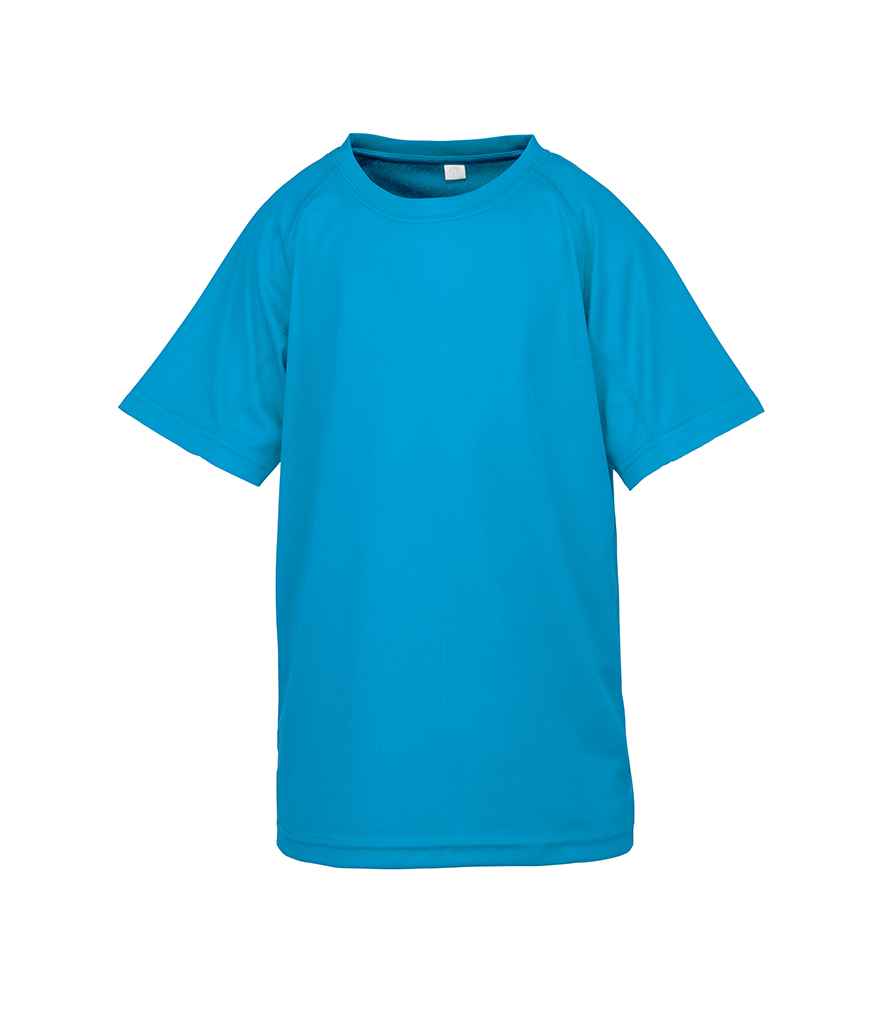 Spiro Kids Impact Performance Aircool T-Shirt - Ocean Blue