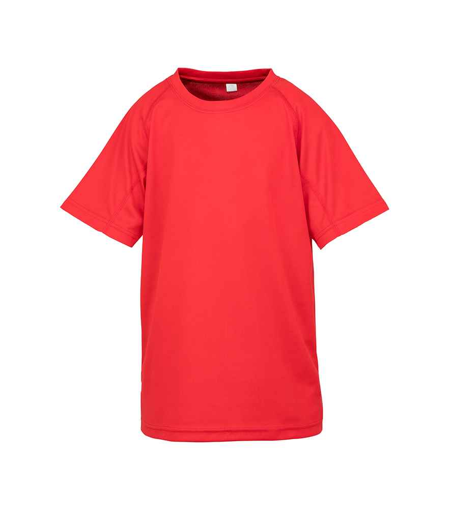 Spiro Kids Impact Performance Aircool T-Shirt - Red