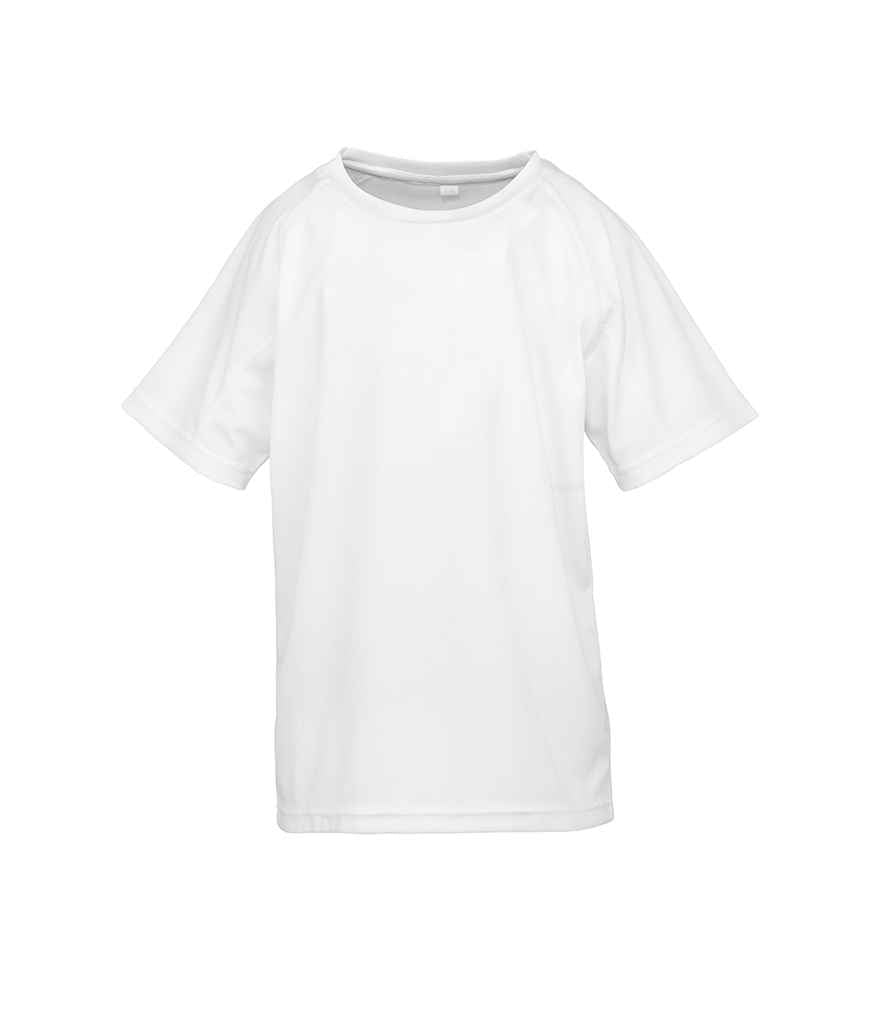 Spiro Kids Impact Performance Aircool T-Shirt - White