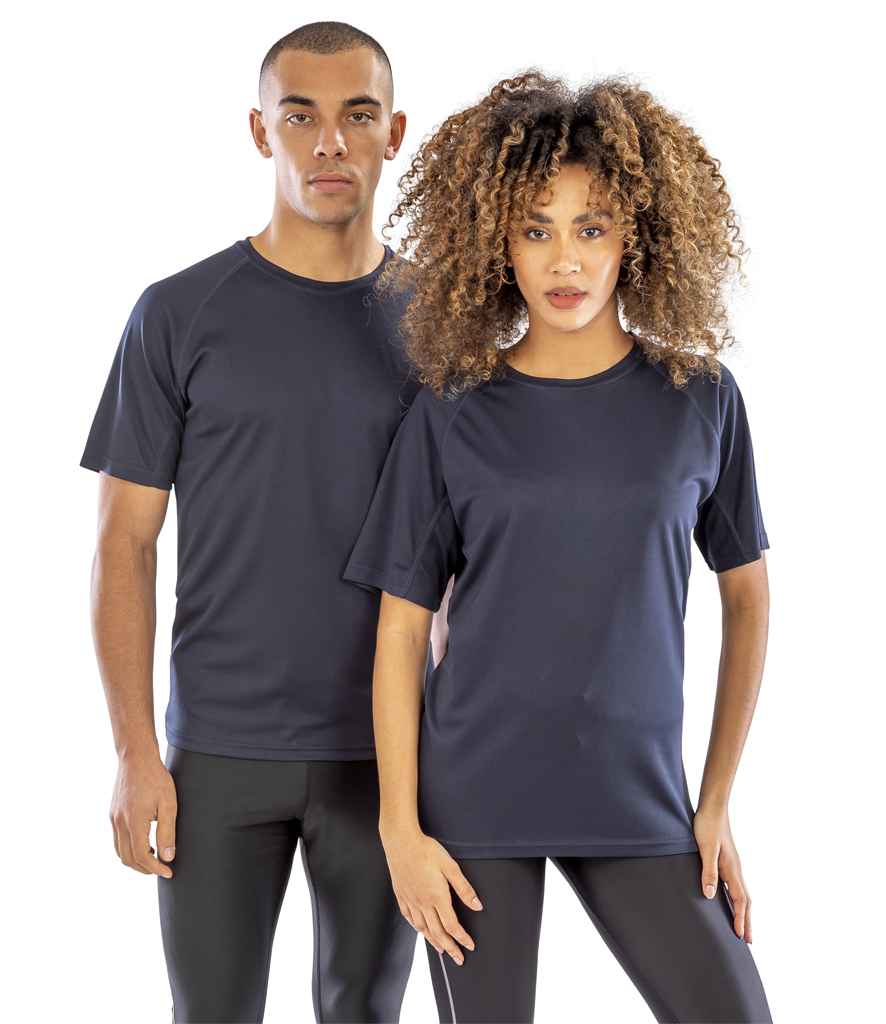 Spiro Impact Performance Aircool T-Shirt - Navy