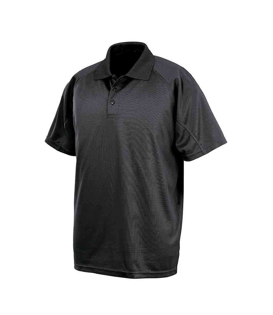 Spiro Impact Performance Aircool Polo Shirt - Black