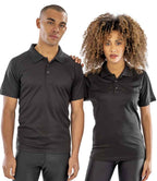 Spiro Impact Performance Aircool Polo Shirt - Black