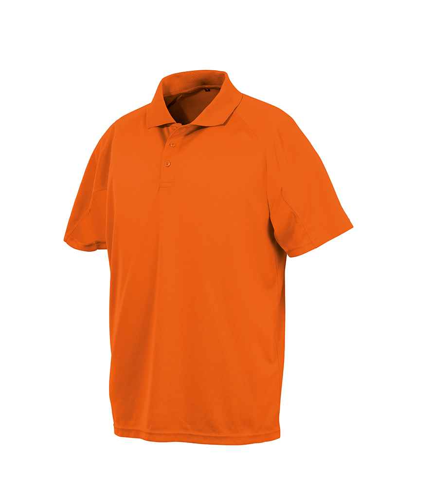 Spiro Impact Performance Aircool Polo Shirt - Flo Orange