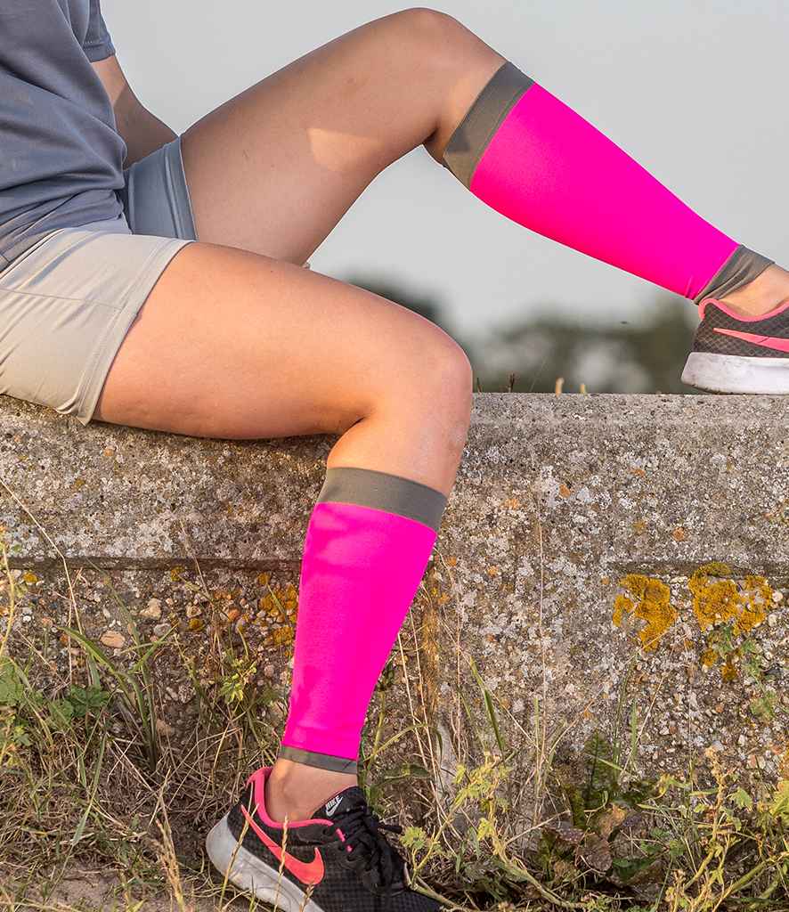 Spiro Compression Calf Sleeve - Pink/Grey