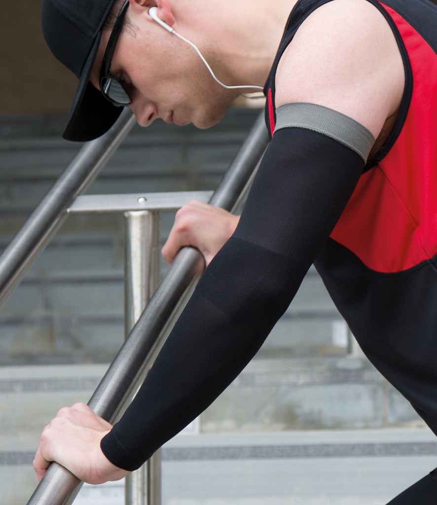 Spiro Compression Arm Sleeve - Black/Grey