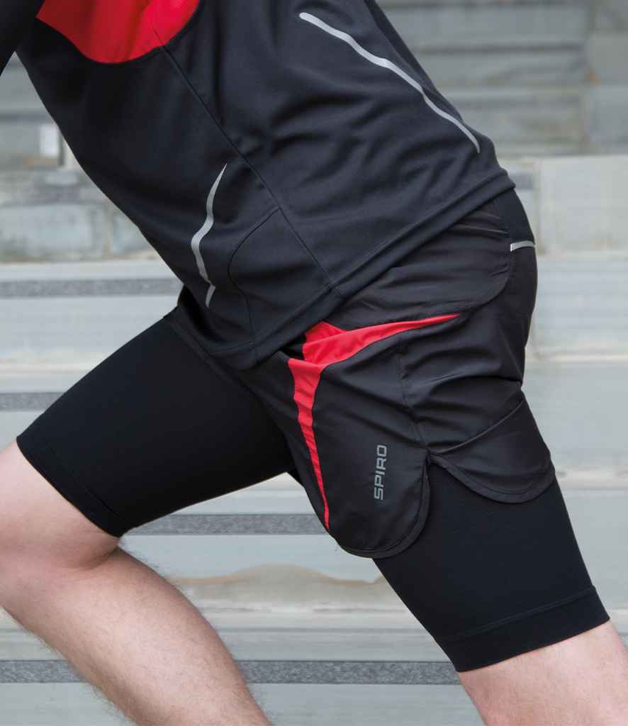 Spiro Compression Quad Sleeve - Black
