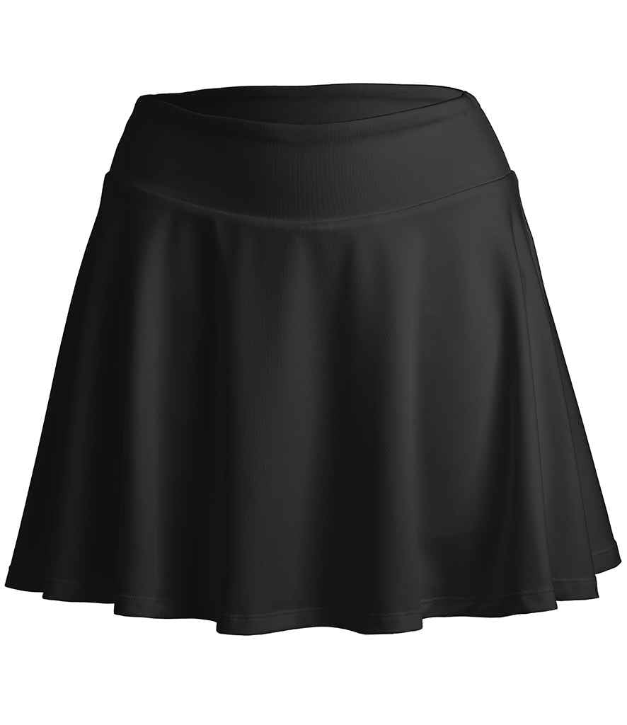 Spiro Ladies Recycled Fitness Skort - Black
