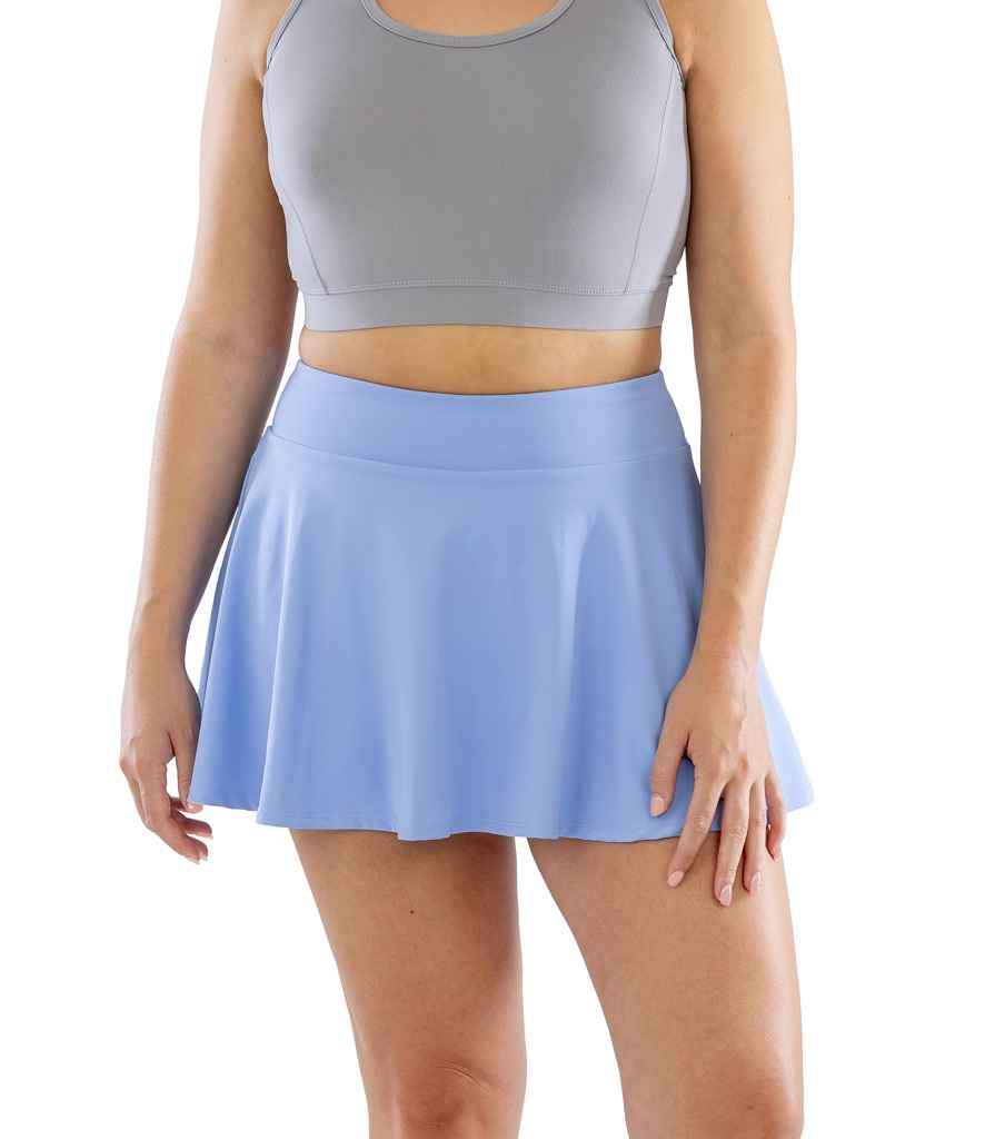 Spiro Ladies Recycled Fitness Skort - Dusky Blue