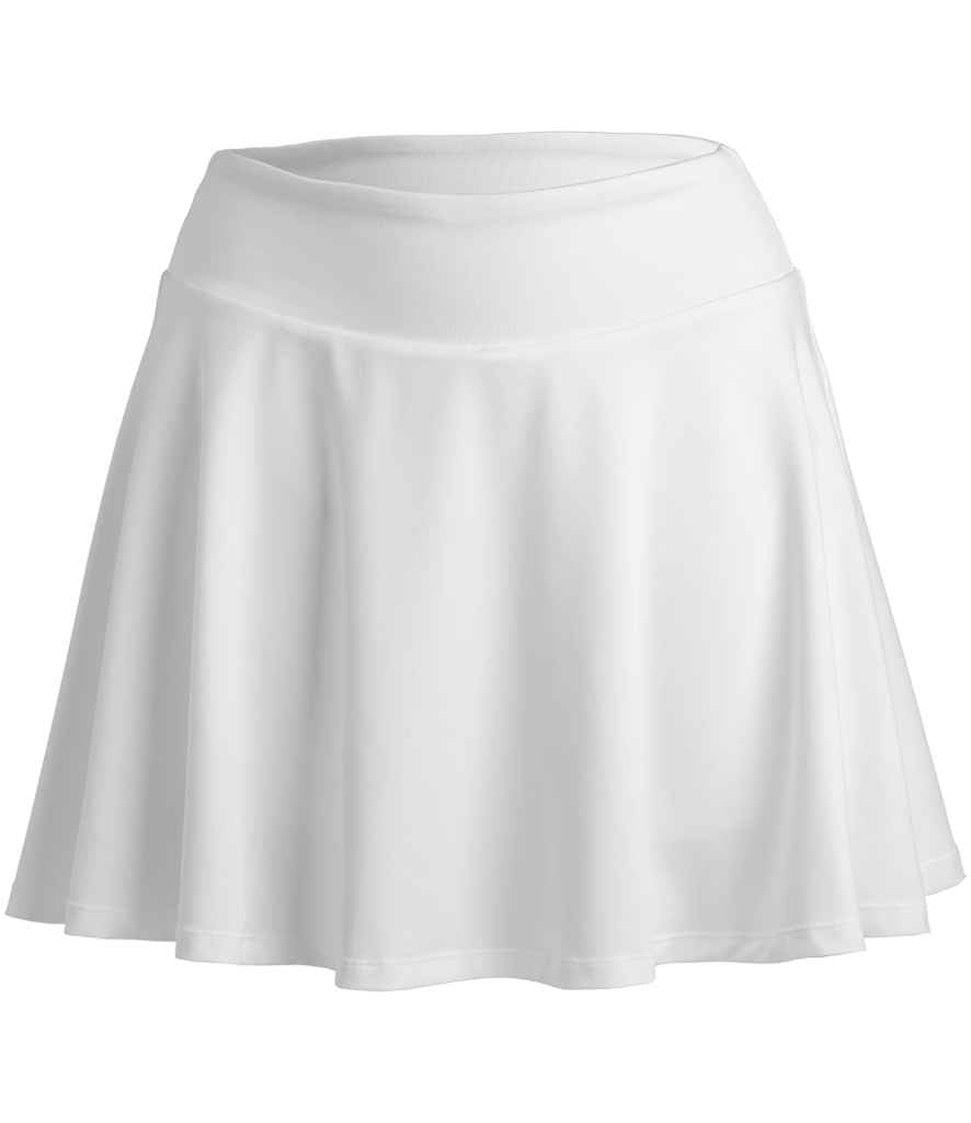 Spiro Ladies Recycled Fitness Skort - White