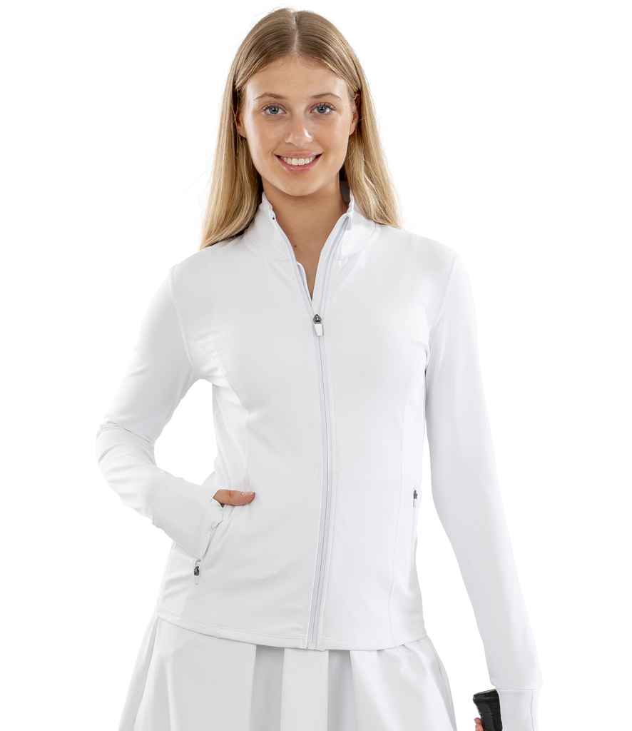 Spiro Ladies Recycled Fitness Jacket - White
