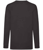 Fruit of the Loom Kids Long Sleeve Value T-Shirt - Black