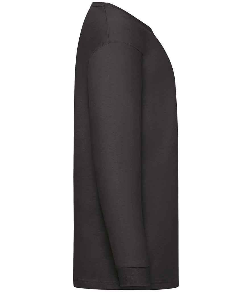 Fruit of the Loom Kids Long Sleeve Value T-Shirt - Black