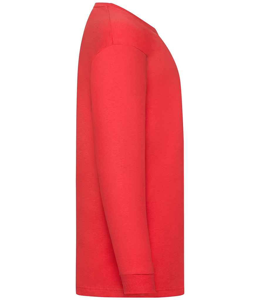 Fruit of the Loom Kids Long Sleeve Value T-Shirt - Red