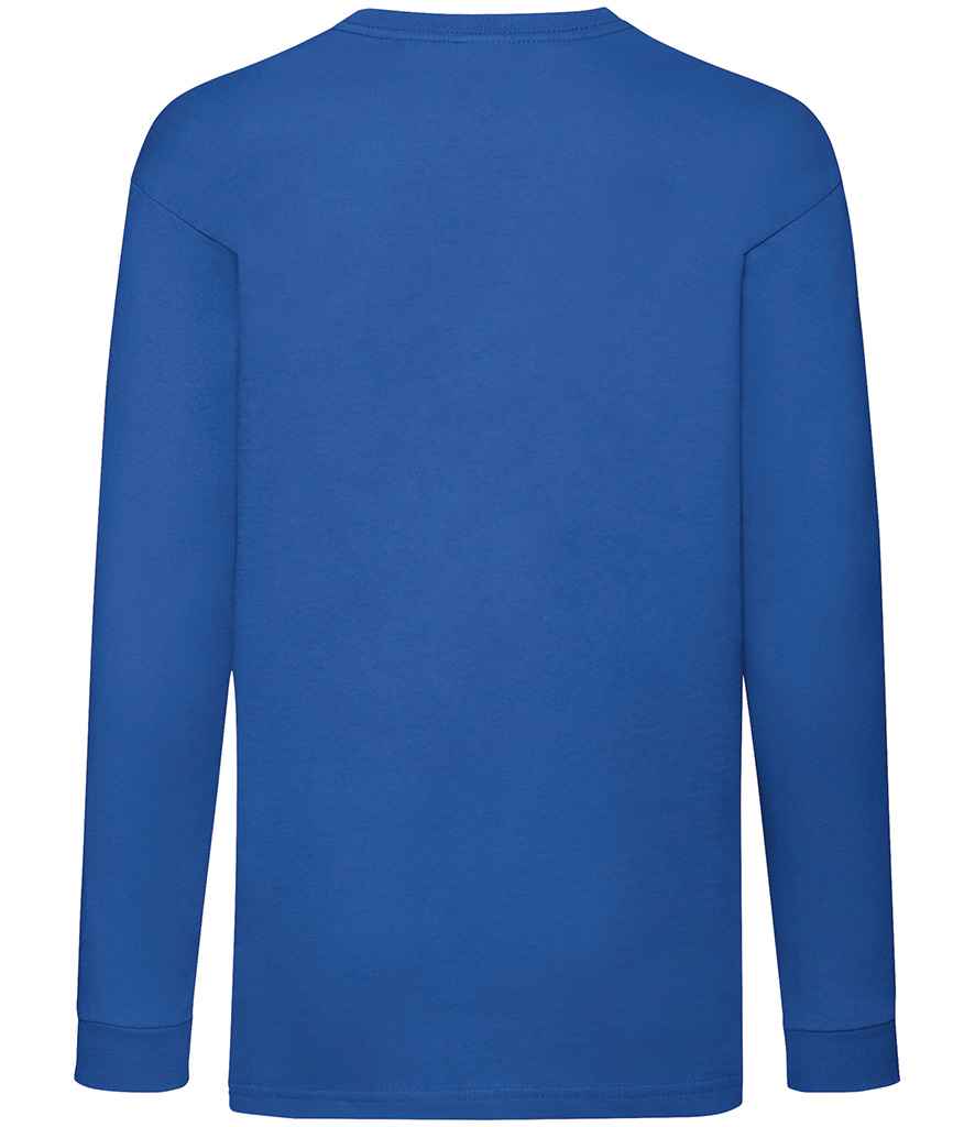 Fruit of the Loom Kids Long Sleeve Value T-Shirt - Royal Blue