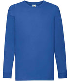 Fruit of the Loom Kids Long Sleeve Value T-Shirt - Royal Blue