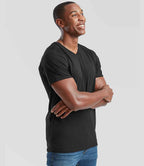 Fruit of the Loom Original V Neck T-Shirt - Black