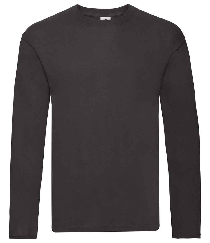 Fruit of the Loom Original Long Sleeve T-Shirt - Black