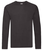 Fruit of the Loom Original Long Sleeve T-Shirt - Black