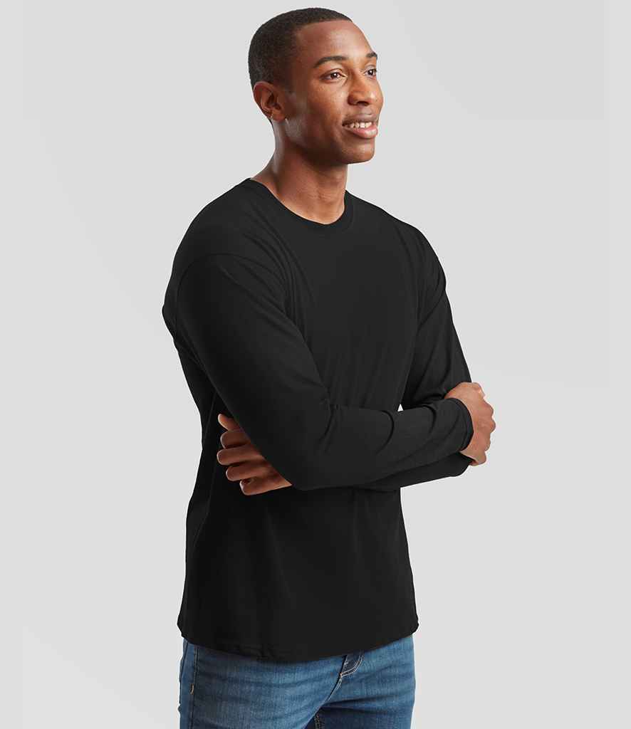 Fruit of the Loom Original Long Sleeve T-Shirt - Black
