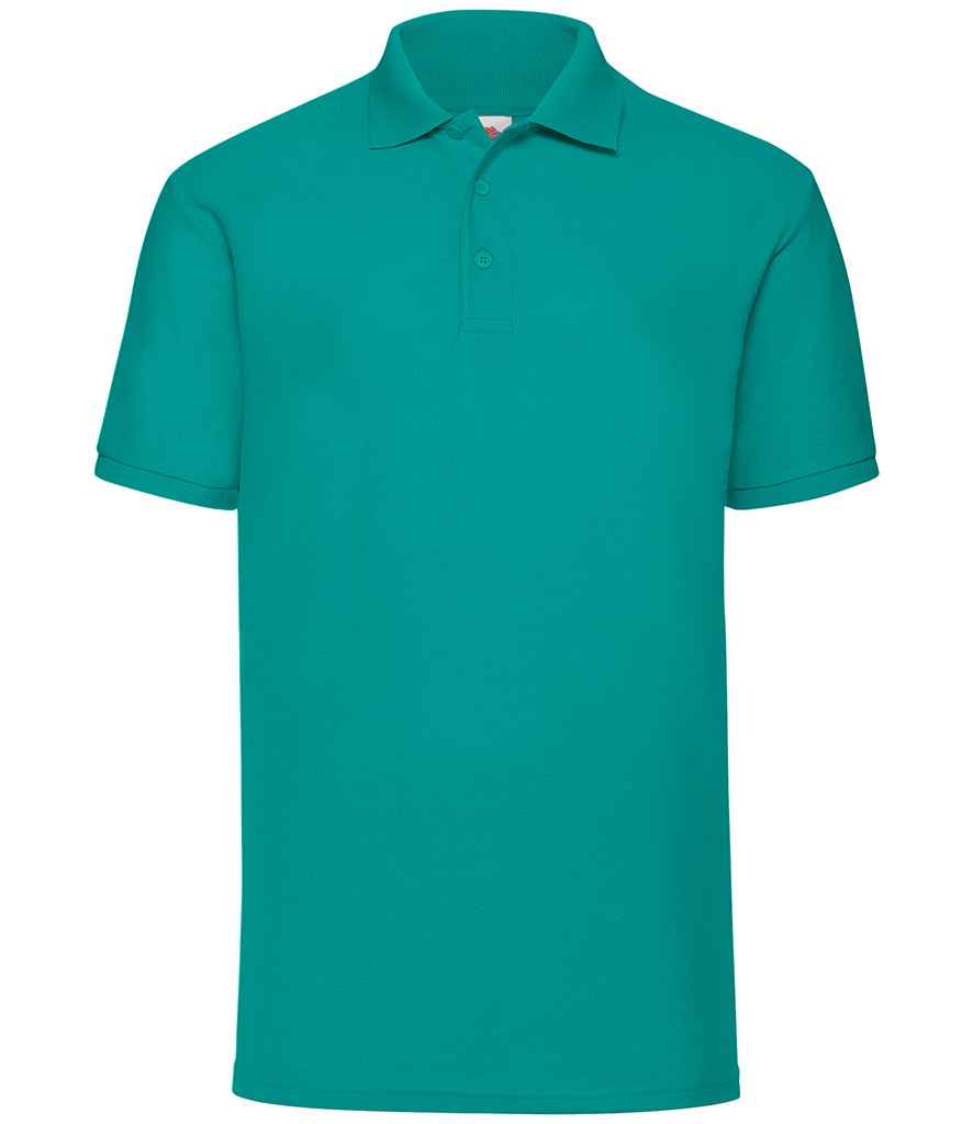 Fruit of the Loom Poly/Cotton Piqué Polo Shirt - Emerald