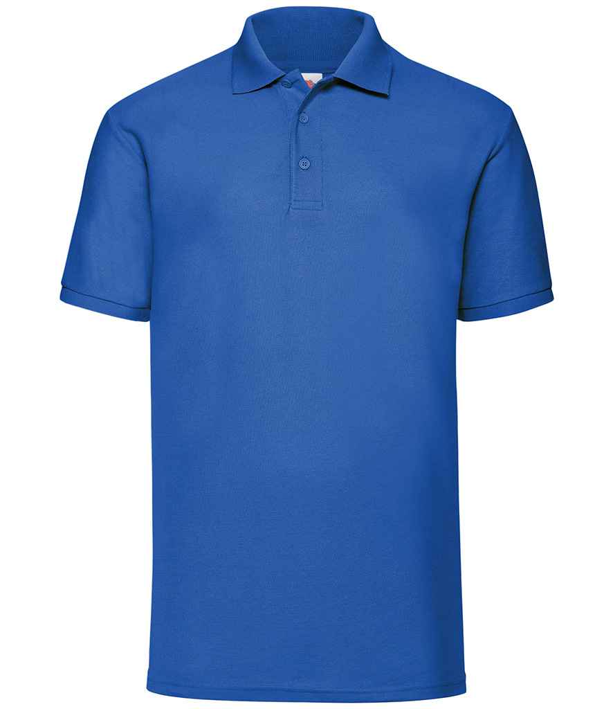 Fruit of the Loom Poly/Cotton Piqué Polo Shirt - Royal Blue