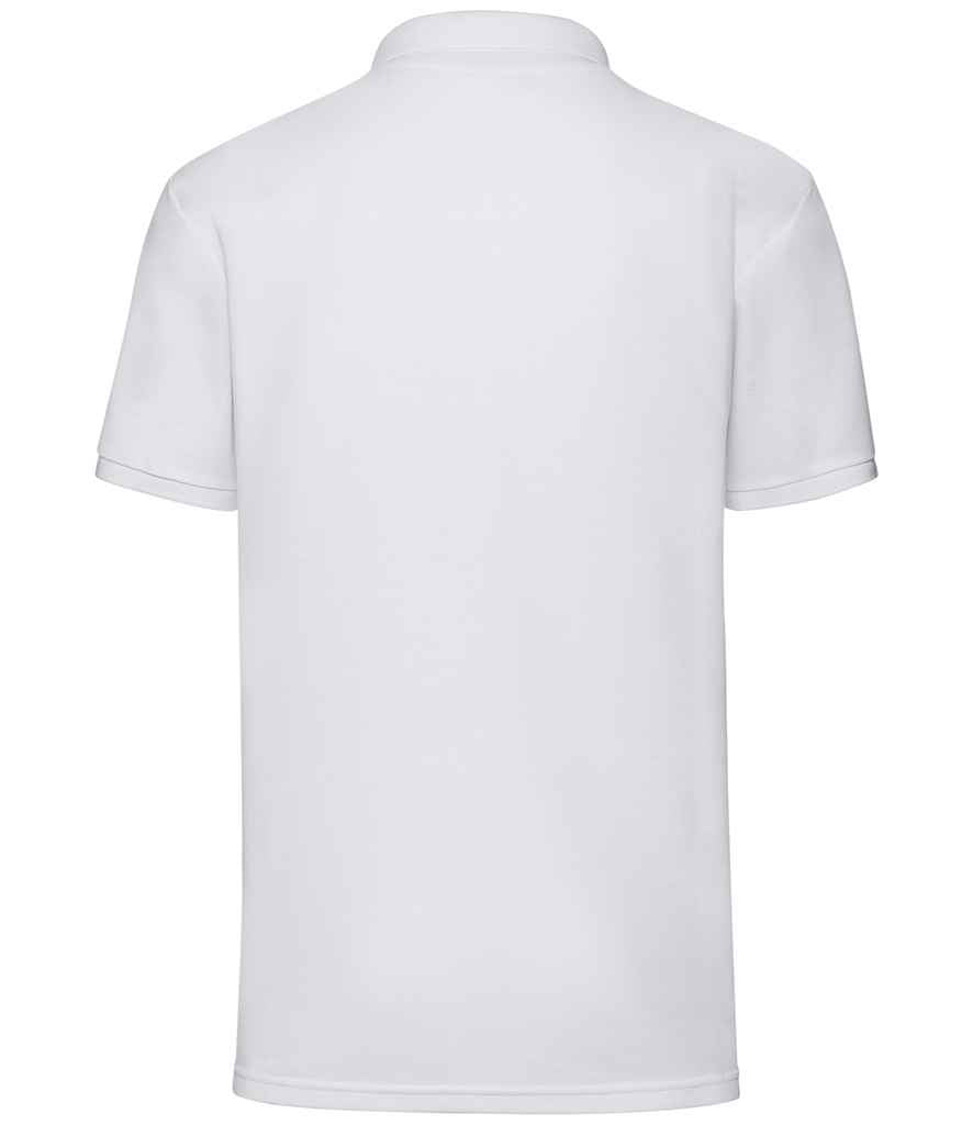 Fruit of the Loom Poly/Cotton Piqué Polo Shirt - White