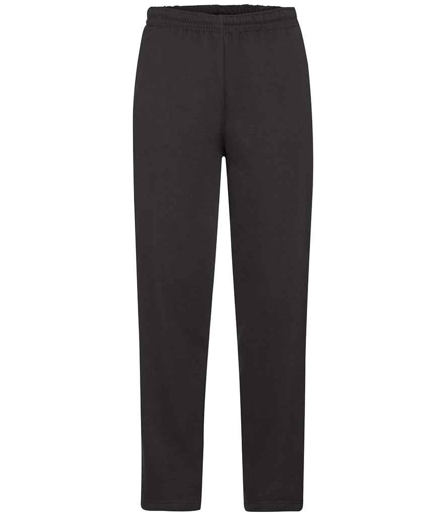 Fruit of the Loom Classic Open Hem Jog Pants - Black