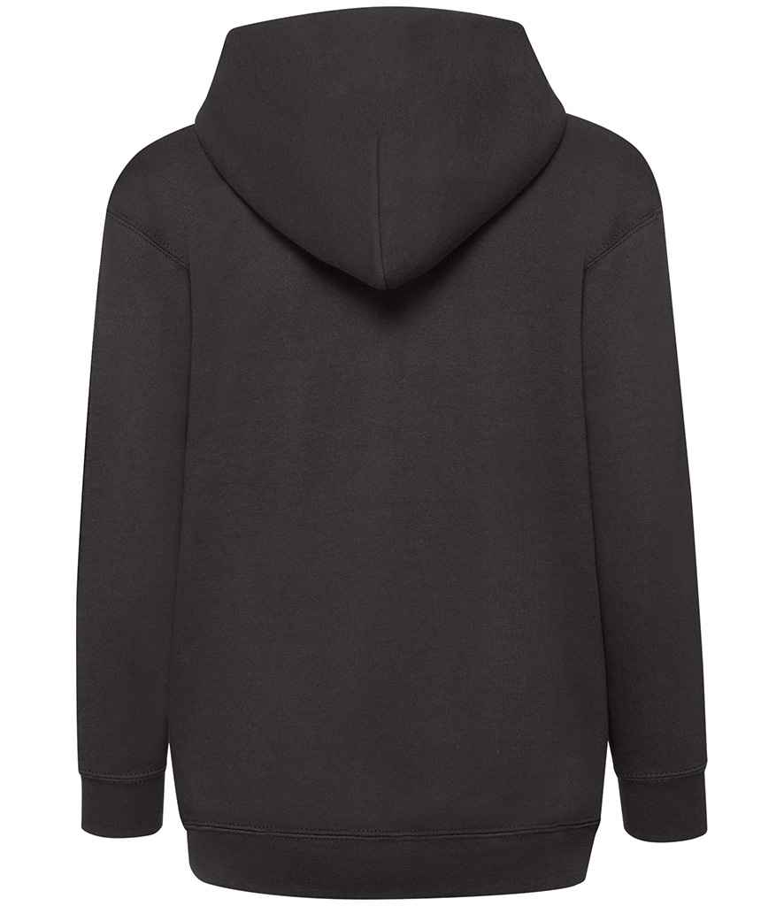 Fruit of the Loom Kids Classic Zip Hooded Sweatshirt - Black