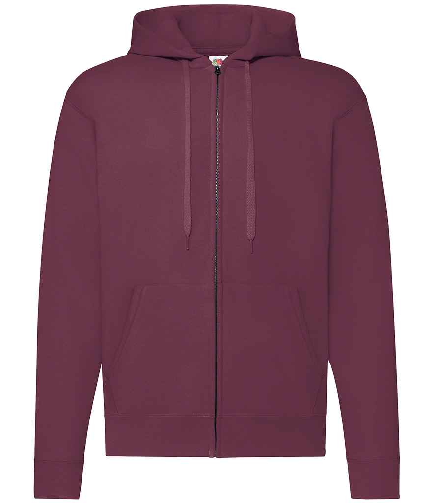 Fruit of the Loom Classic Zip Hooded Sweatshirt - Burgundy
