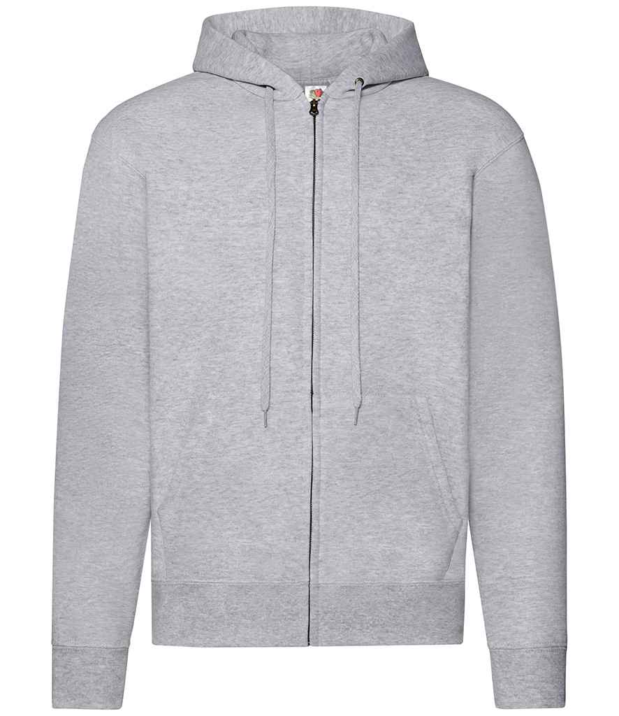 Fruit of the Loom Classic Zip Hooded Sweatshirt - Heather Grey