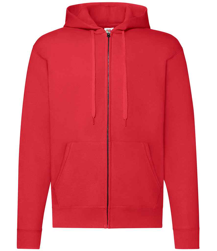 Fruit of the Loom Classic Zip Hooded Sweatshirt - Red