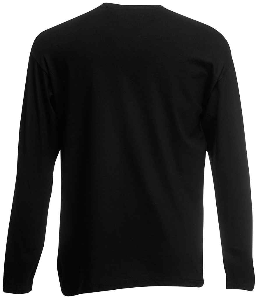 Fruit of the Loom Long Sleeve Value T-Shirt - Black