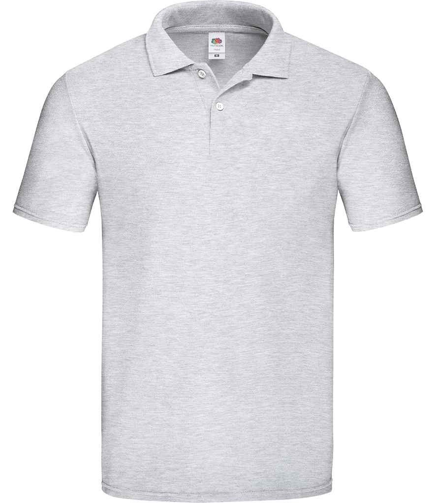 Fruit of the Loom Original Piqué Polo Shirt - Heather Grey
