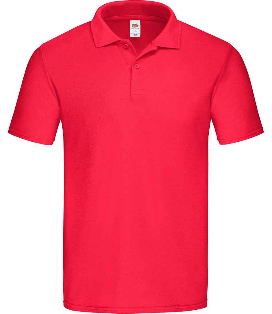 Fruit of the Loom Original Piqué Polo Shirt - Red