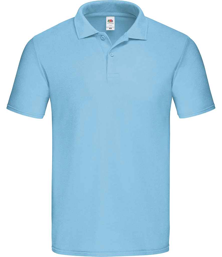 Fruit of the Loom Original Piqué Polo Shirt - Sky Blue