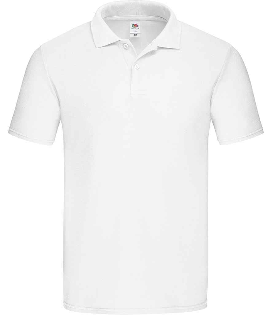 Fruit of the Loom Original Piqué Polo Shirt - White