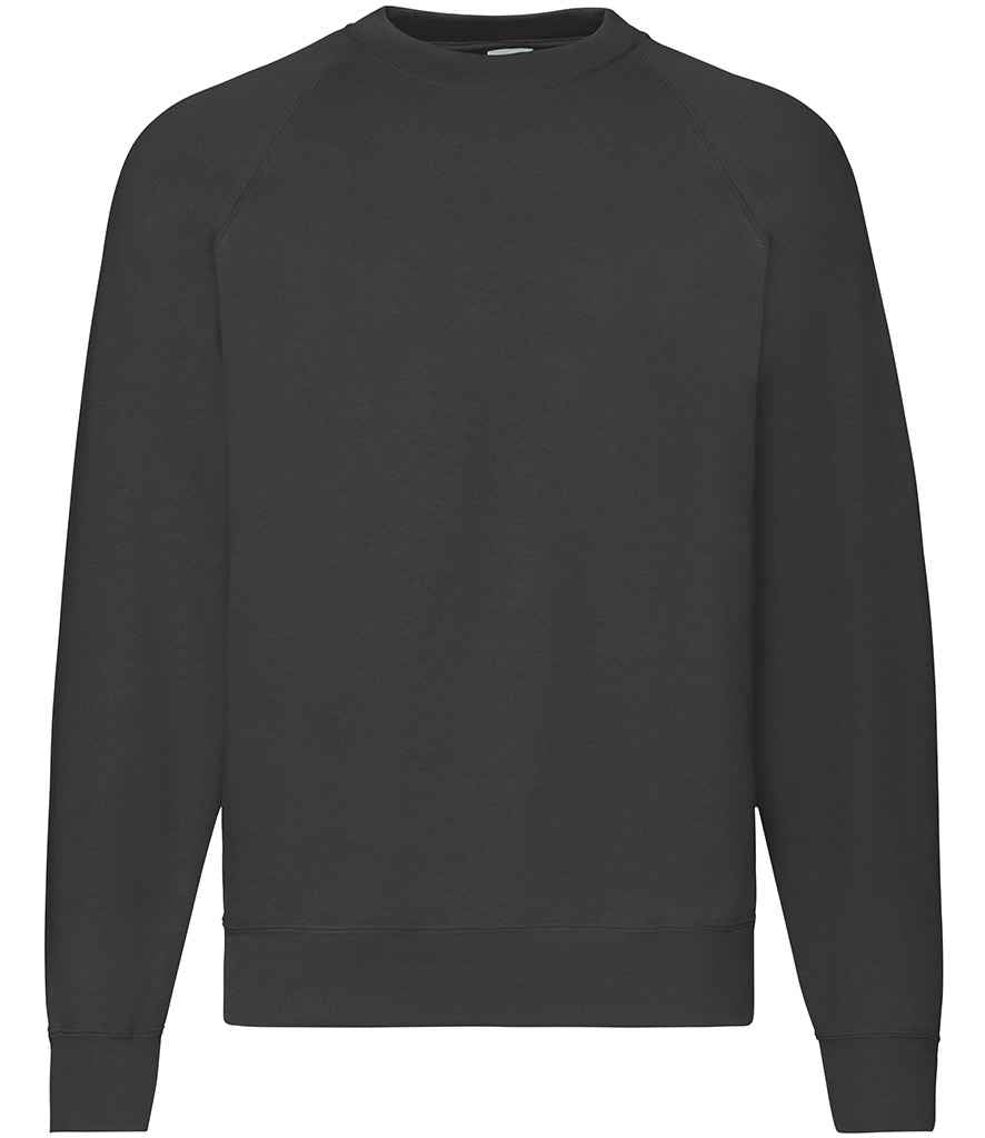 Fruit of the Loom Classic Raglan Sweatshirt - Black