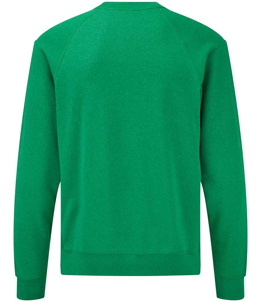 Fruit of the Loom Classic Raglan Sweatshirt - Heather Green