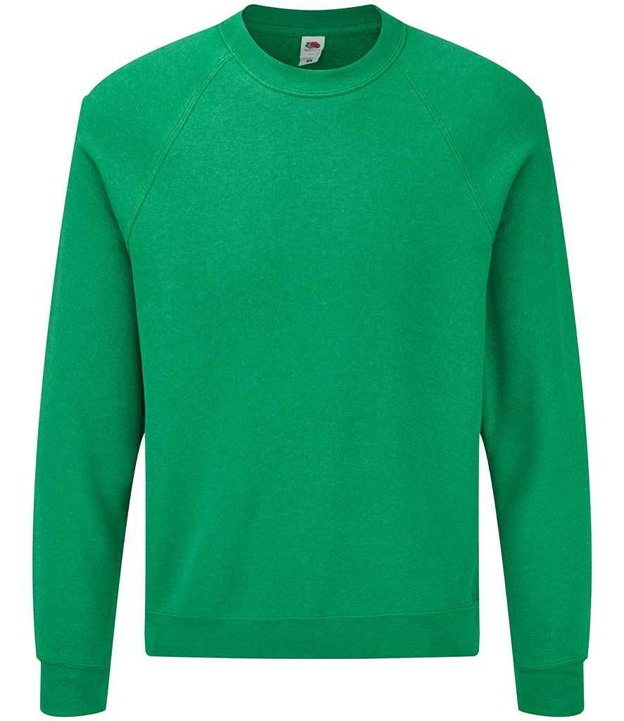 Fruit of the Loom Classic Raglan Sweatshirt - Heather Green